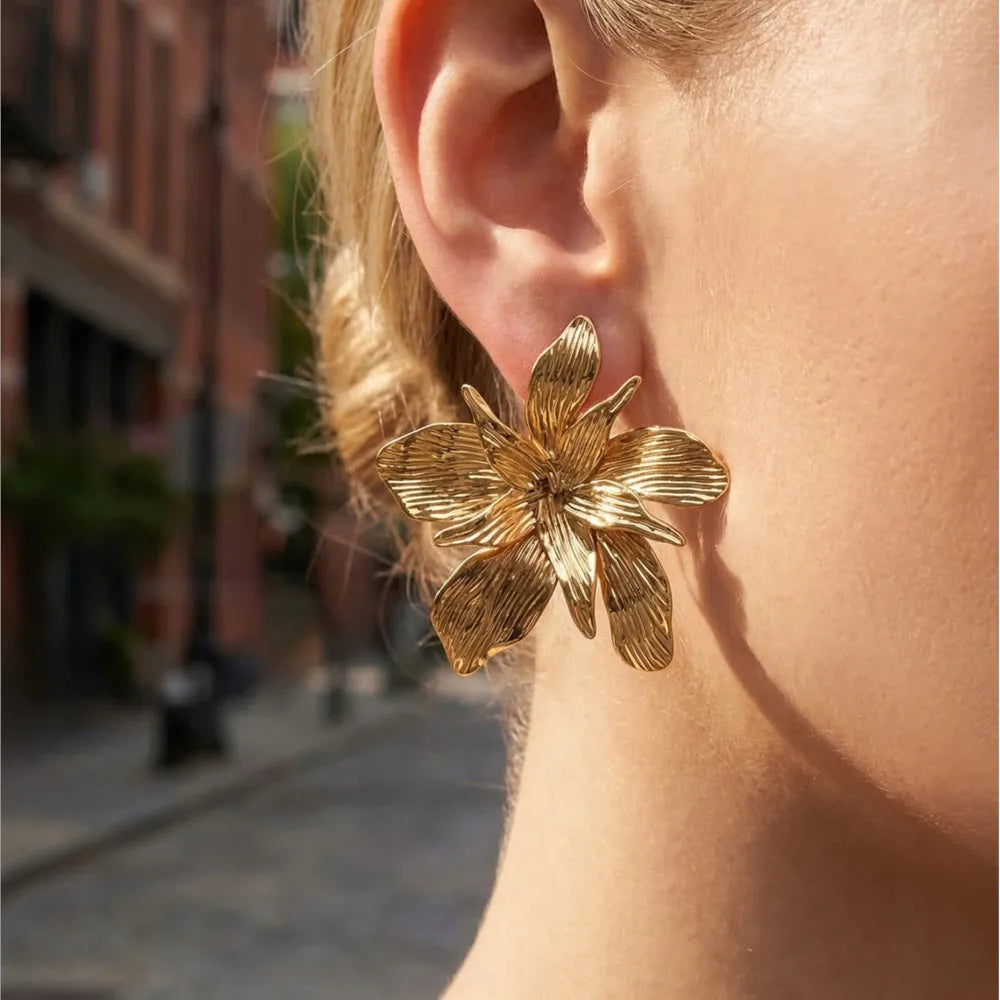 Flower Gold/Silver Earrings
