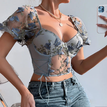Puffed Sleeve Top