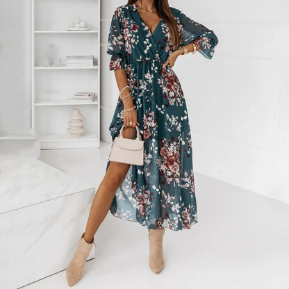 Chiffon Calf-Length Dress