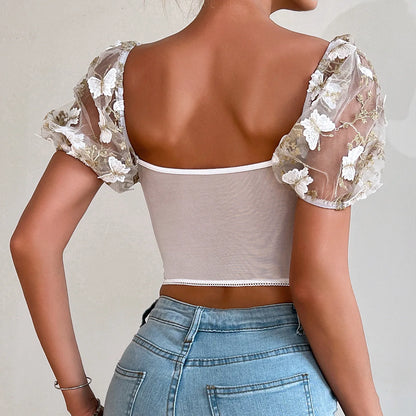 Puffed Sleeve Top