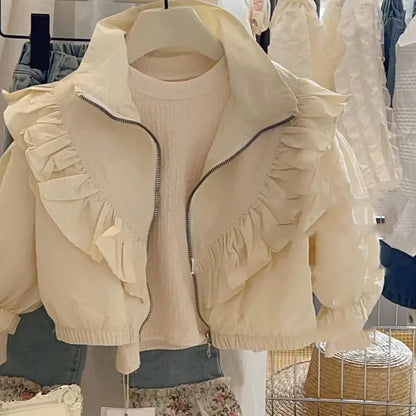 Pleated Frilly Jacket