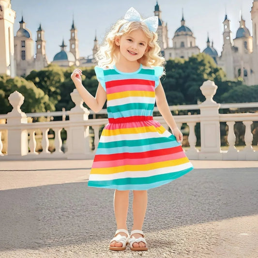 Rainbow Striped Dress!