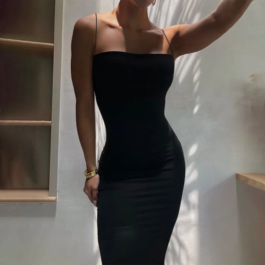 Body Con Spaghetti Dress