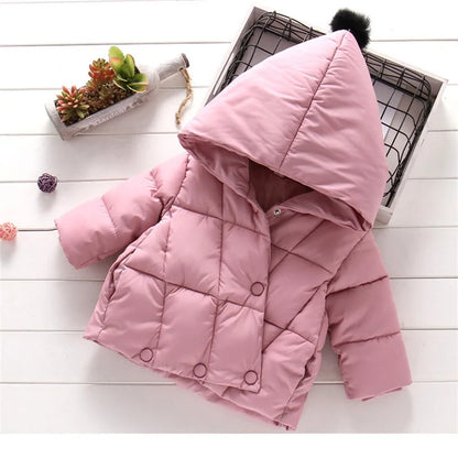Hooded Fur Kid's Coat