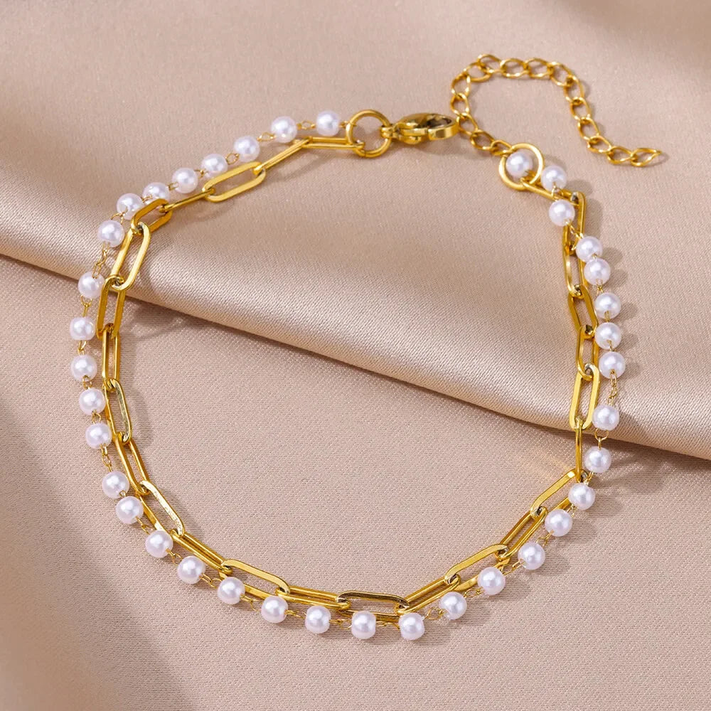 Waterproof Stainless Steel Anklets