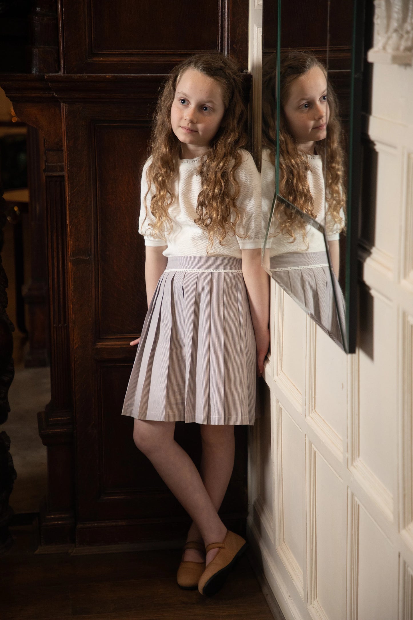 Pinstripe Skirt