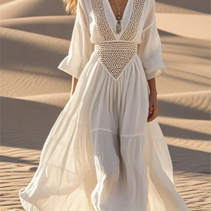 Boho Hollow Out Summer Dress