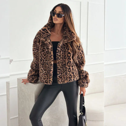 Autumn Leopard Coat