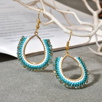 Handmade Gold Plated Bead Earrings