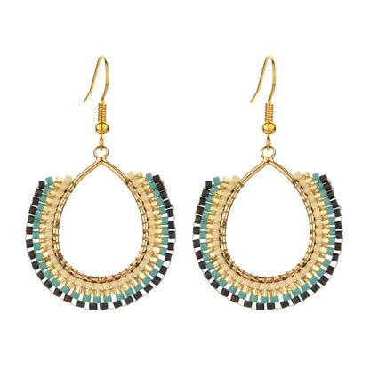 Handmade Gold Plated Bead Earrings