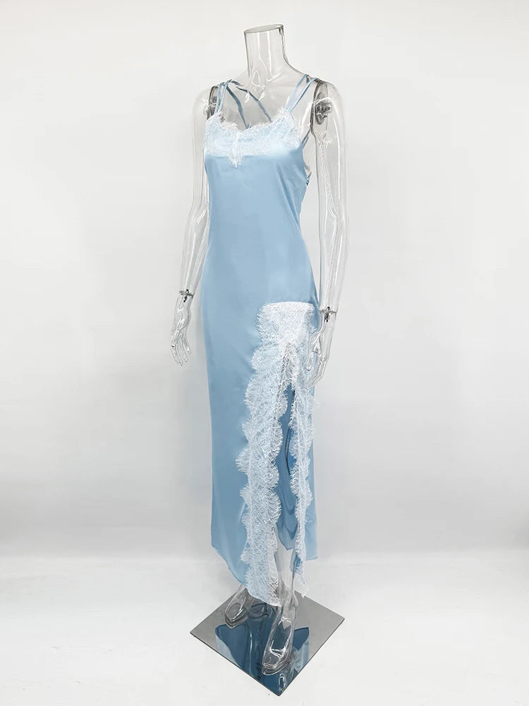 Satin Lace Dress