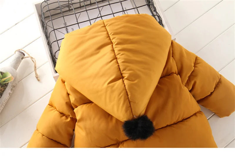 Hooded Fur Kid's Coat