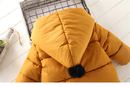 Hooded Fur Kid's Coat