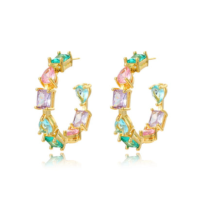 Colour Hoop Earrings