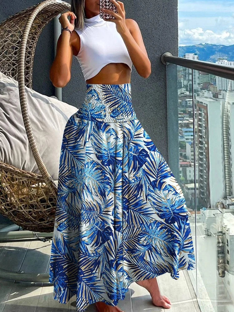 High Waist Boho Skirt