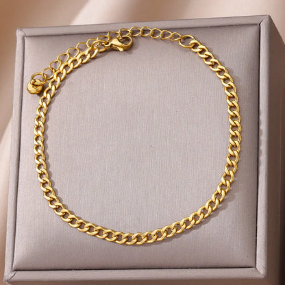 Waterproof Stainless Steel Anklets
