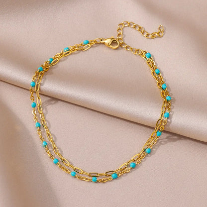Waterproof Stainless Steel Anklets