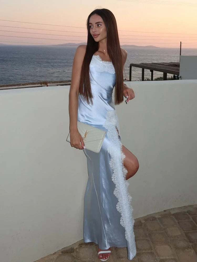 Satin Lace Dress