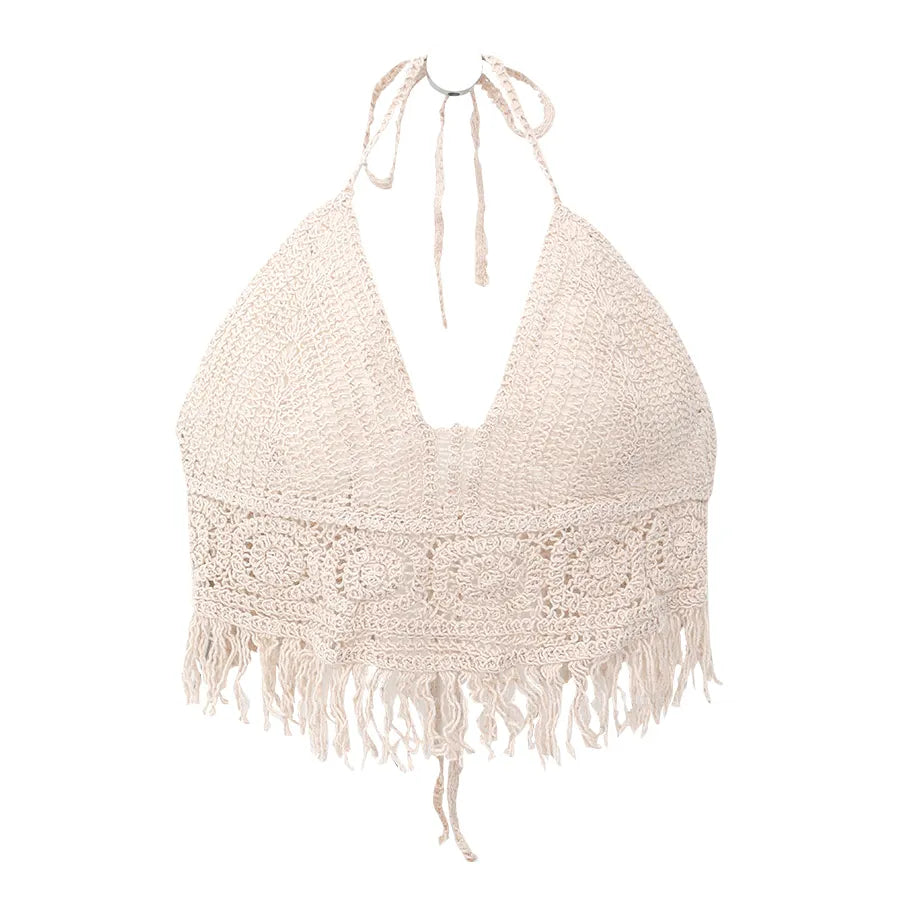 Boho Crochet Knit Top