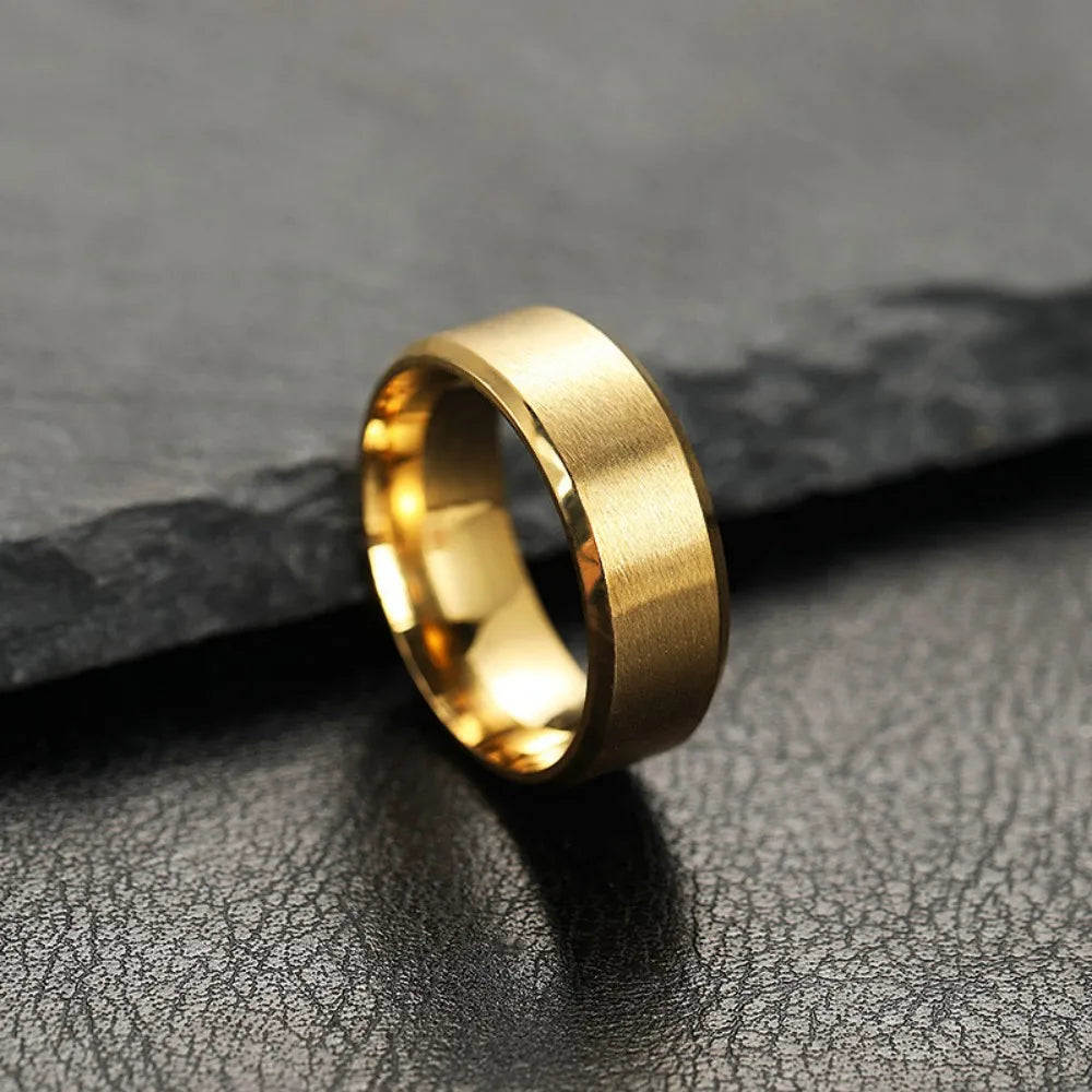 Black Matte Men's Ring
