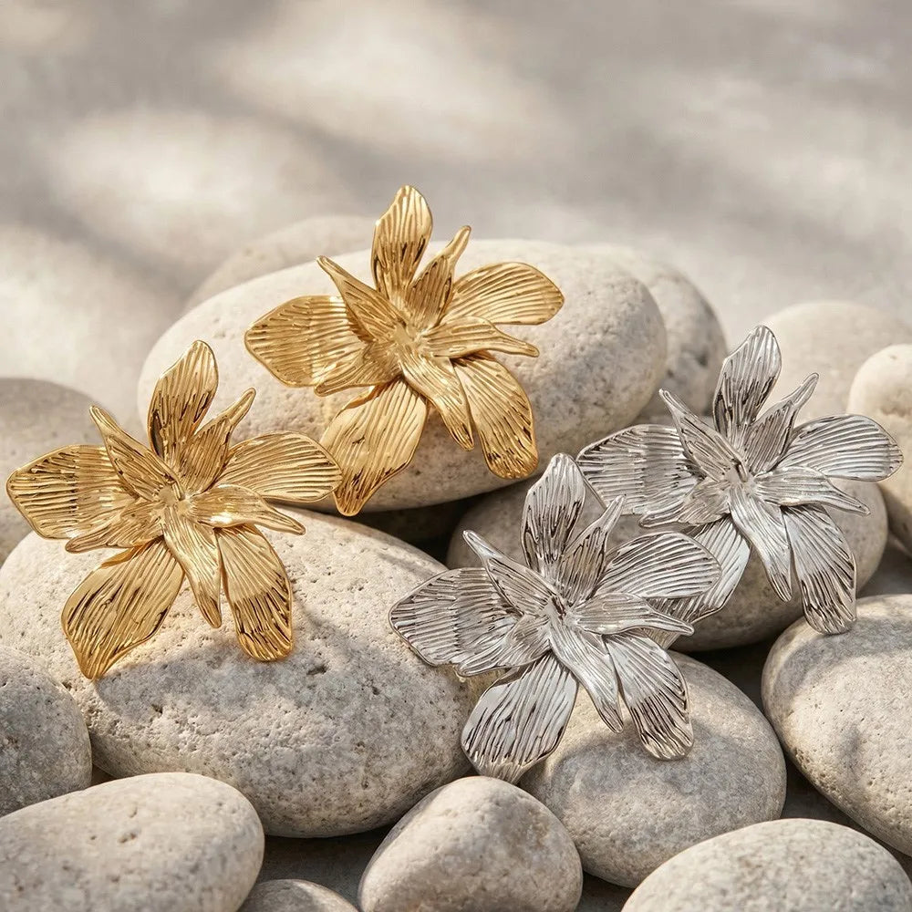 Flower Gold/Silver Earrings