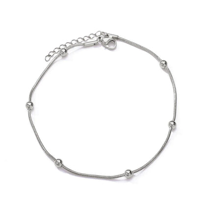 Waterproof Stainless Steel Anklets