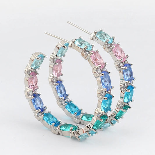 Colour Hoop Earrings