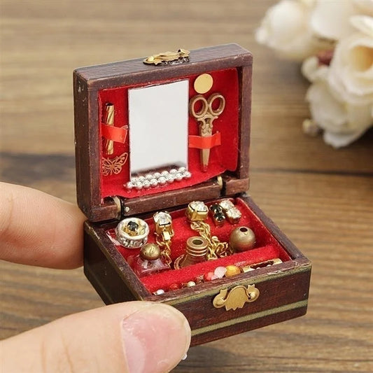 Miniature Jewellery Box Dollhouse Trinket