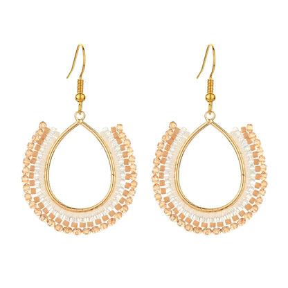 Handmade Gold Plated Bead Earrings