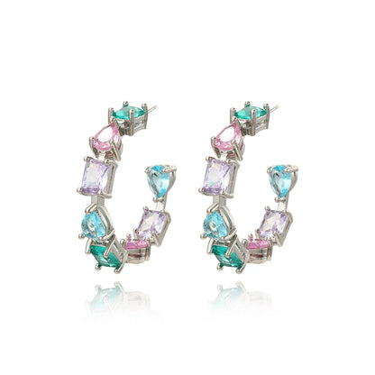Colour Hoop Earrings