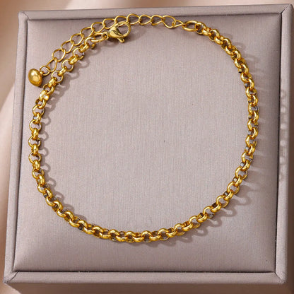 Waterproof Stainless Steel Anklets