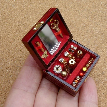 Miniature Jewellery Box Dollhouse Trinket