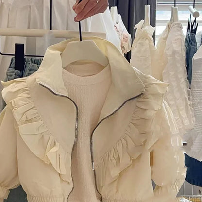 Pleated Frilly Jacket