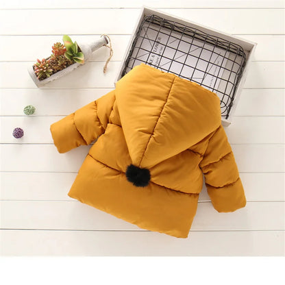 Hooded Fur Kid's Coat