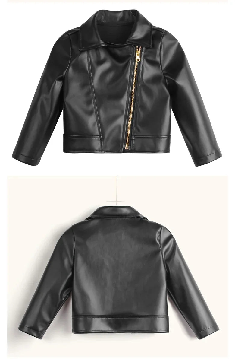 Boy's Faux Leather Jacket