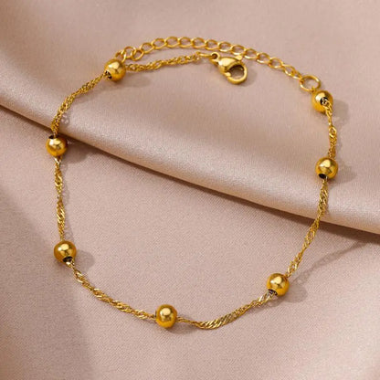 Waterproof Stainless Steel Anklets
