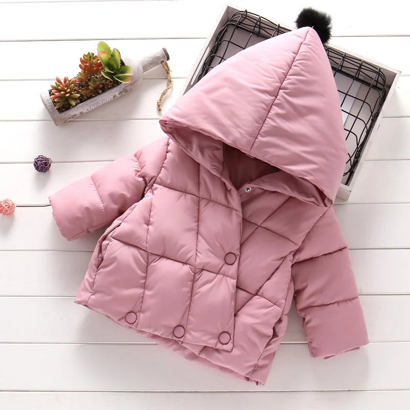 Hooded Fur Kid's Coat