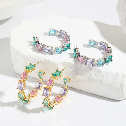 Colour Hoop Earrings