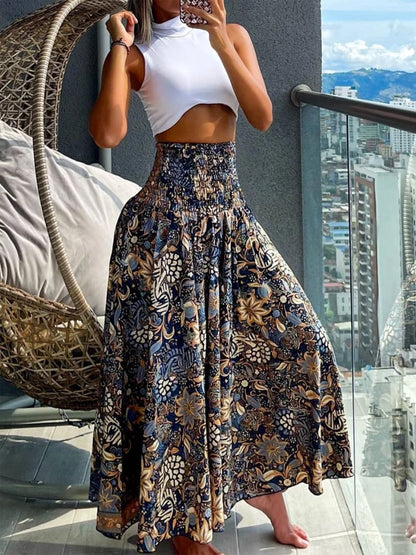 High Waist Boho Skirt