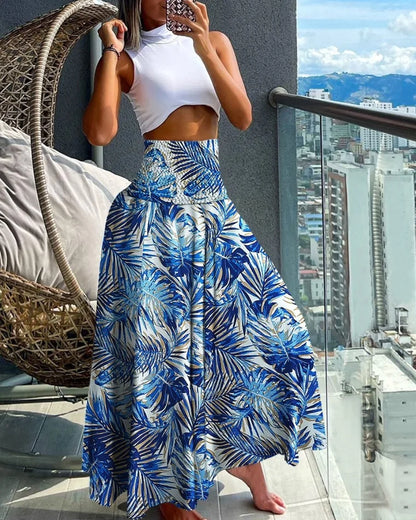 High Waist Boho Skirt