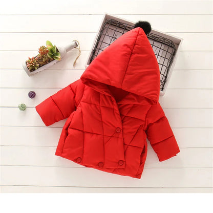 Hooded Fur Kid's Coat
