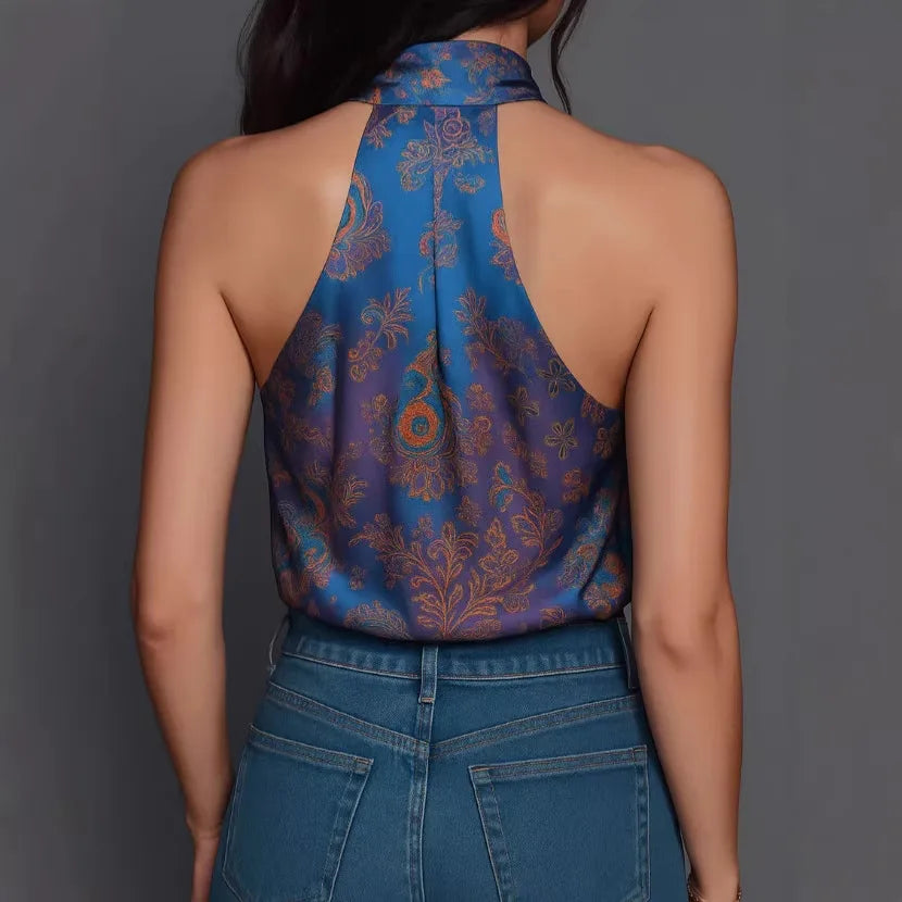 Silk Bohemian Top