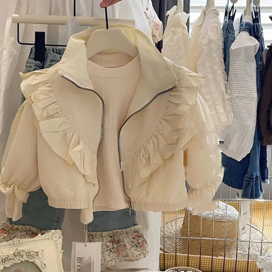 Pleated Frilly Jacket