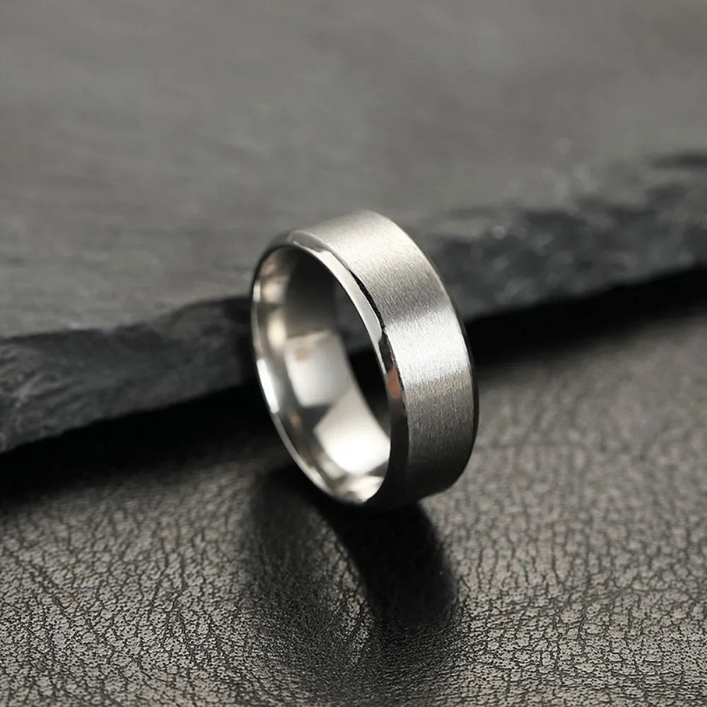 Black Matte Men's Ring