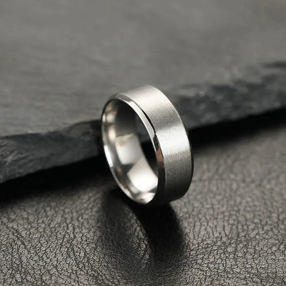 Black Matte Men's Ring