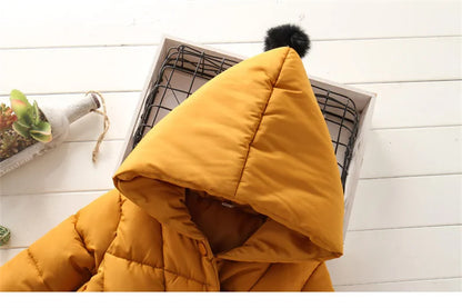 Hooded Fur Kid's Coat