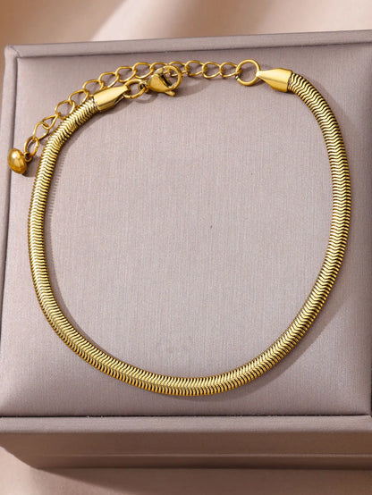Waterproof Stainless Steel Anklets