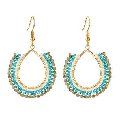 Handmade Gold Plated Bead Earrings