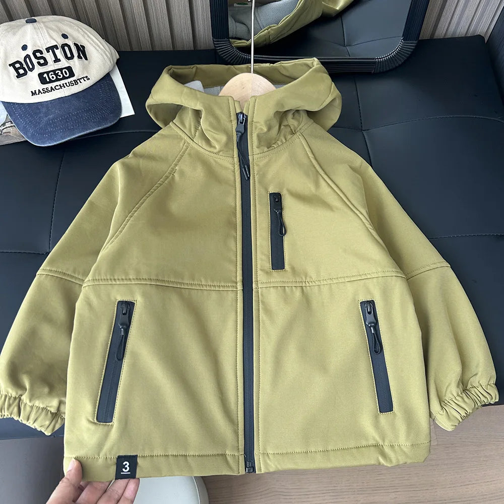 Boys Hooded Autumn Winter Coats