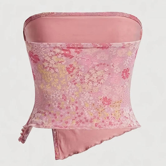 Pretty Floral Tube Top